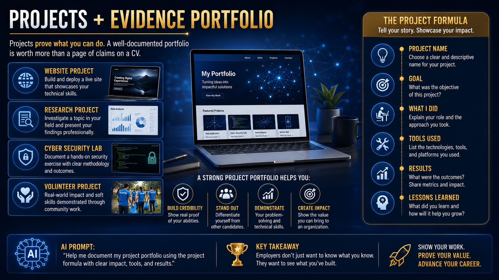 Slide 5: Projects plus Evidence Portfolio
